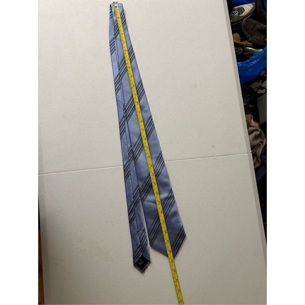 Gucci Blue, Pattern Print Silk Patterned Tie - Picture 4 of 7